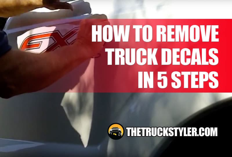 how to remove truck decals