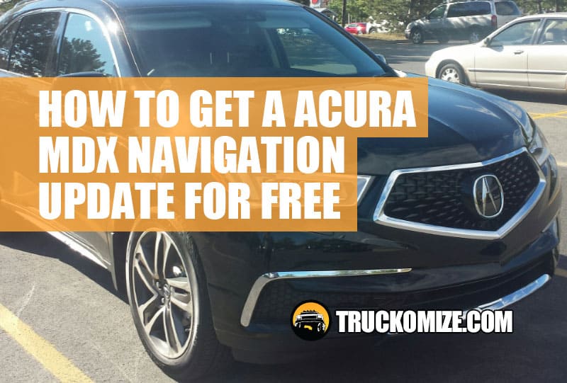 how to update acura mdx navigation system for free