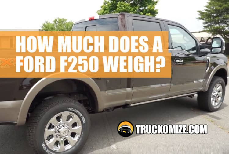How Much Does a Ford F250 Weigh? [ 27 Curb Weight Examples Listed ]